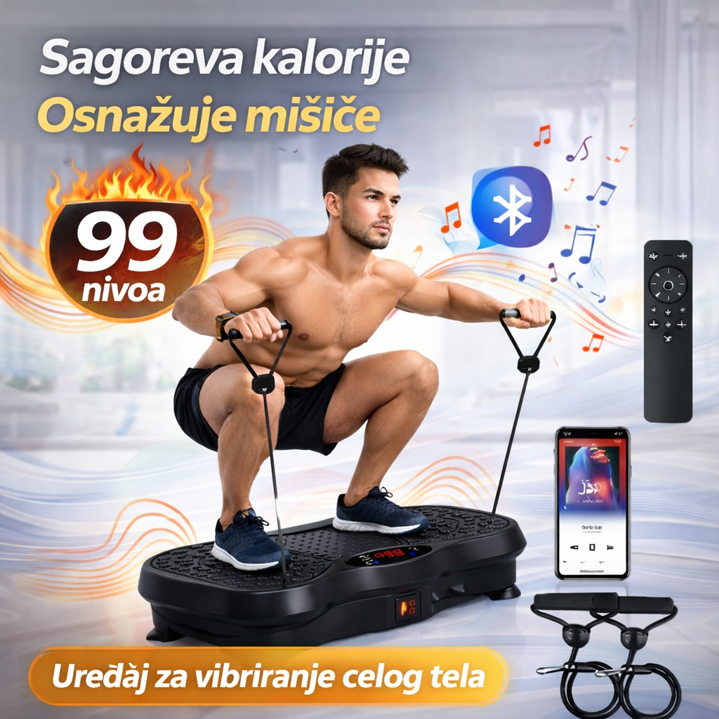 Vibro Ploča za Trening i Zatezanje tela +POKLON u vrednosti 130 KM