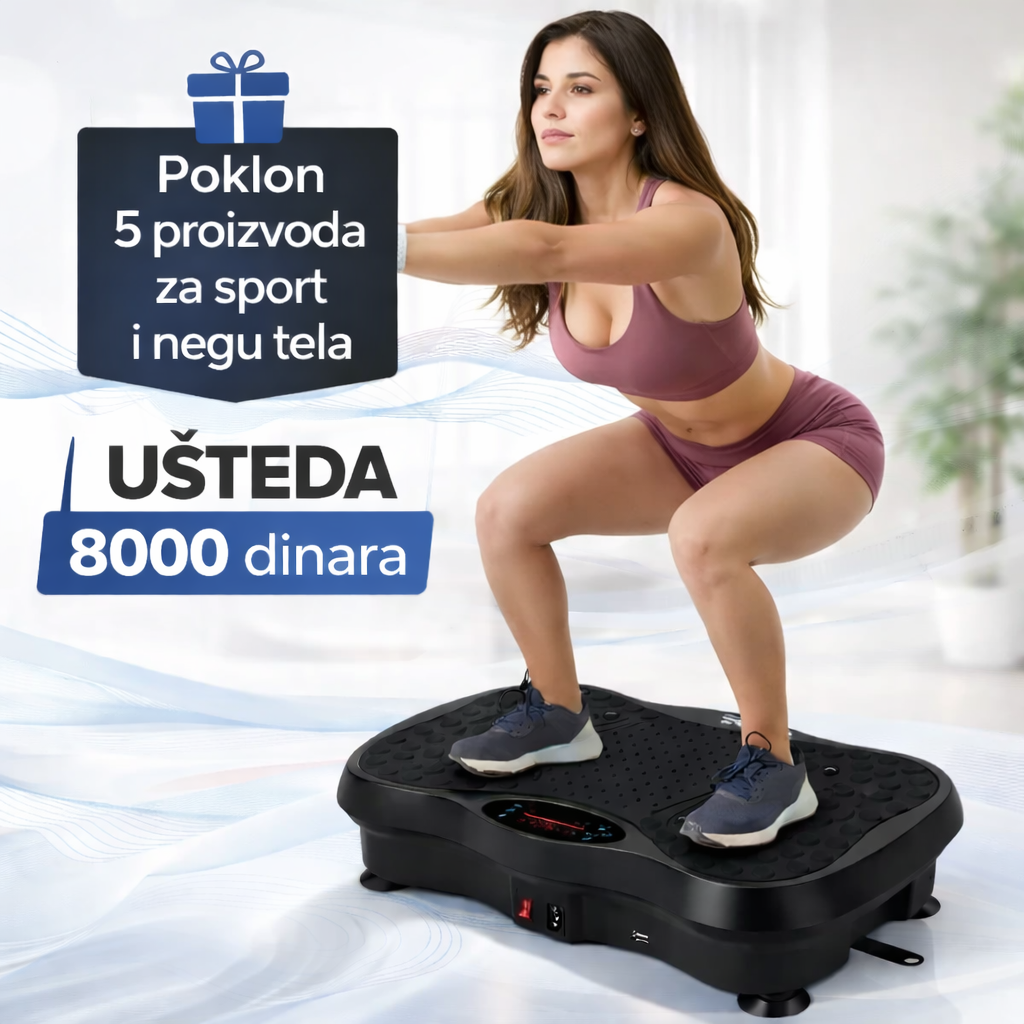 Vibro Ploča za Trening i Zatezanje tela +POKLON u vrednosti 130 KM